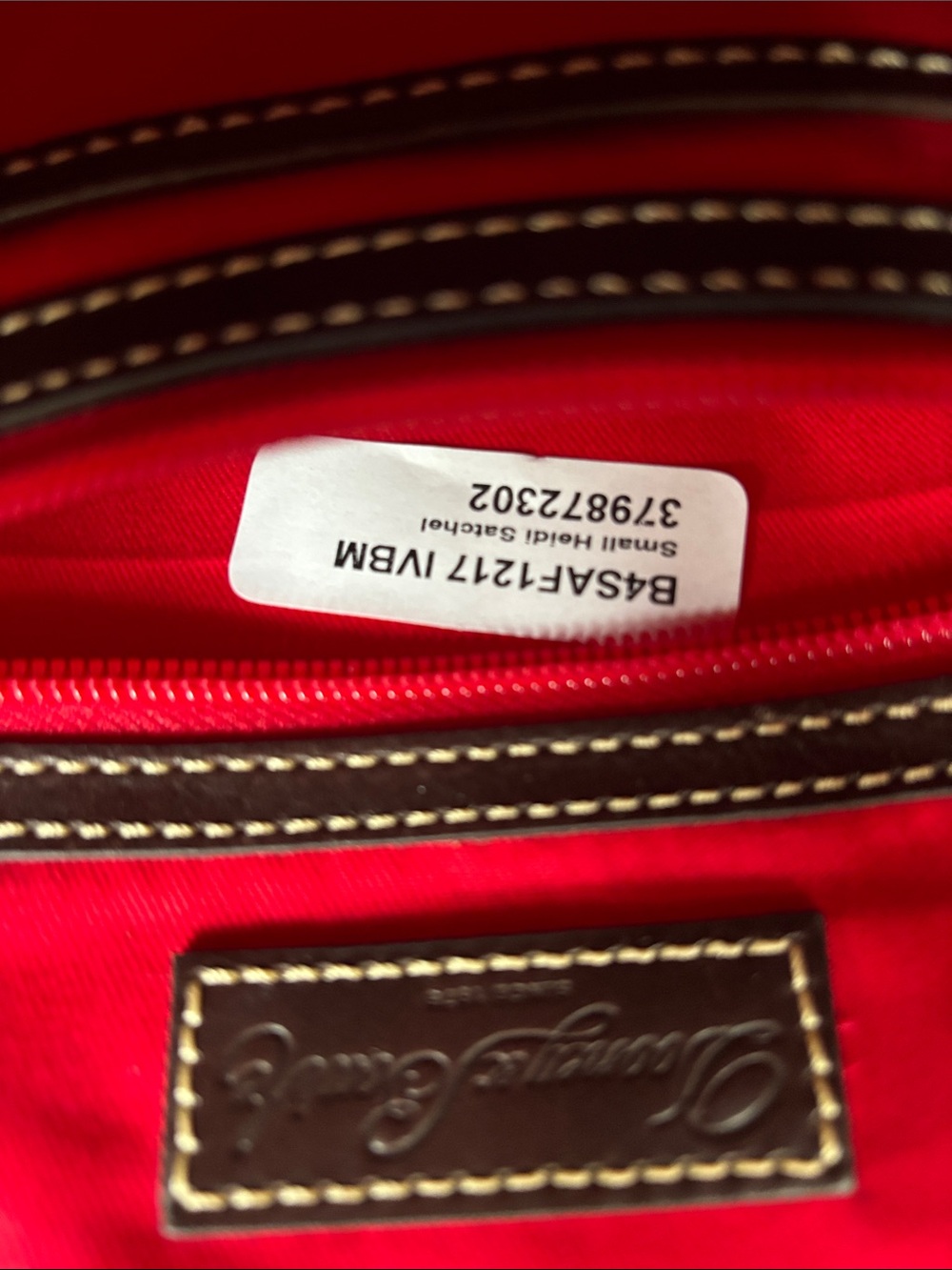 EUC Dooney & Bourke Saffiano small Heidi Satchel - Picture 8 of 8